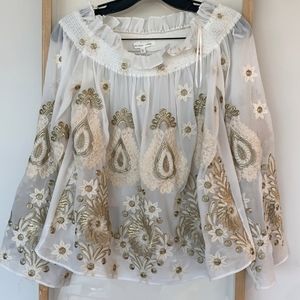 Endless Rose Sheer (off the shoulder appliqué top)